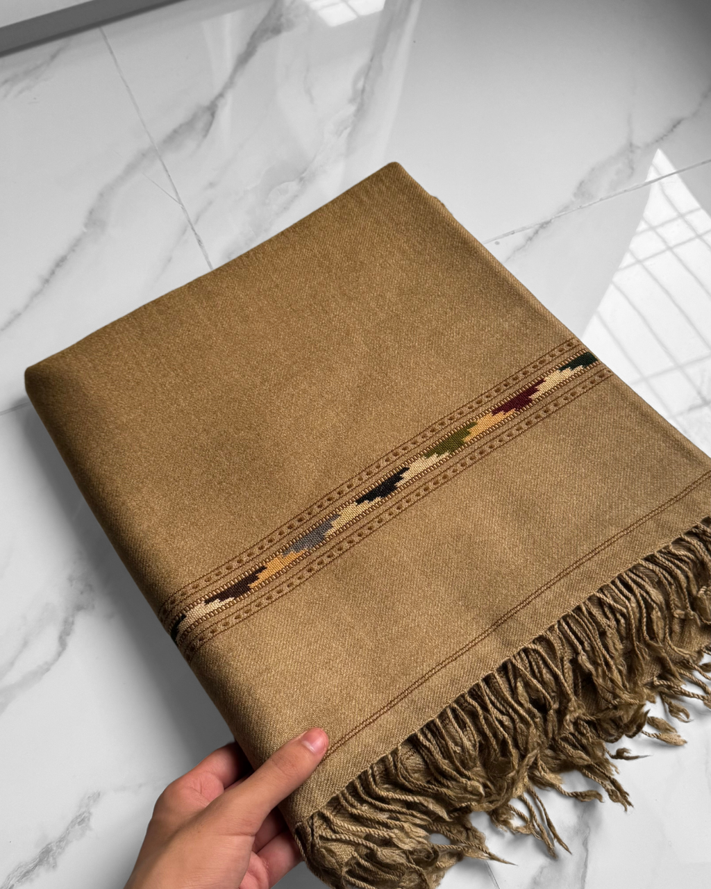 Bonanza Boski Shawl – Brown