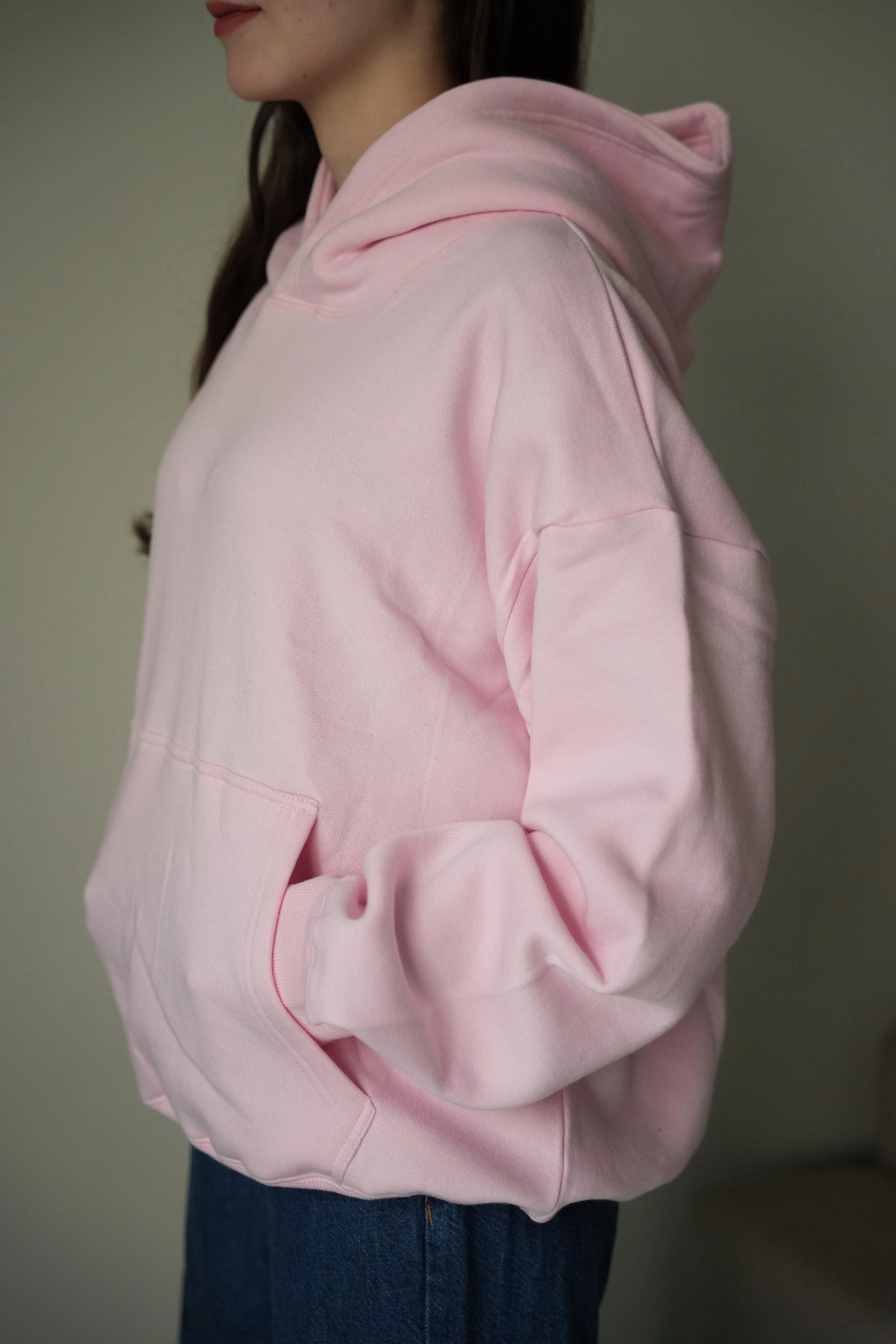 OVERSIZED PINK HOODIE
