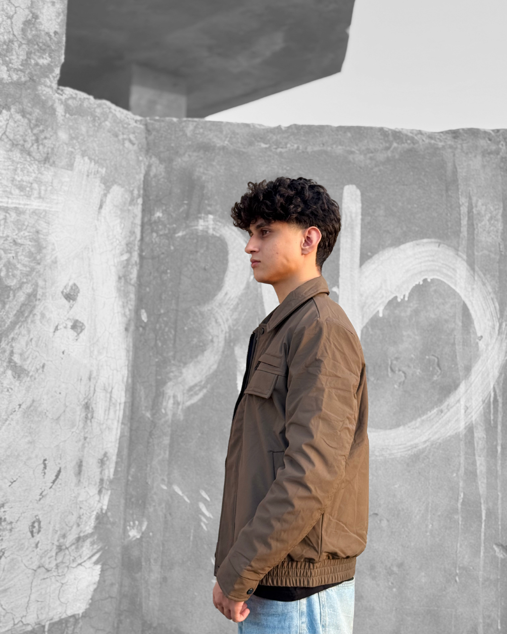 Field bomber jacket Brown