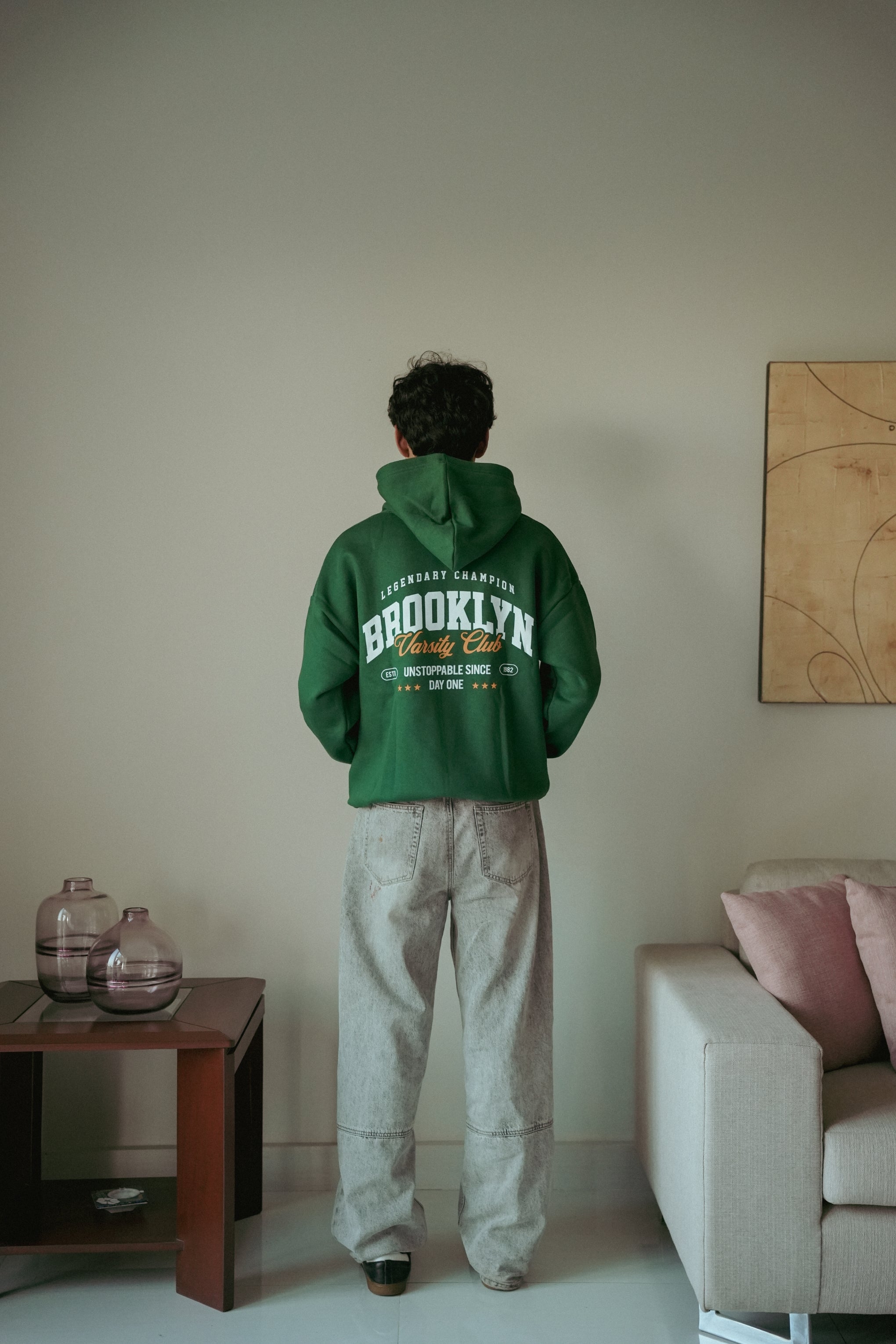 SLOGAN PRINTED HOODIE