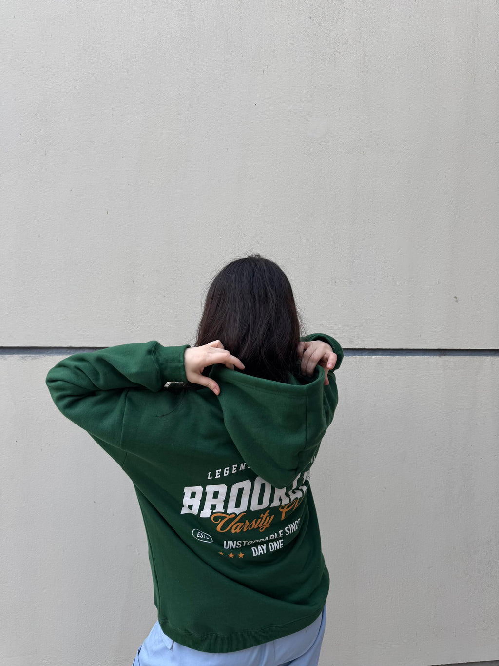 SLOGAN PRINTED HOODIE