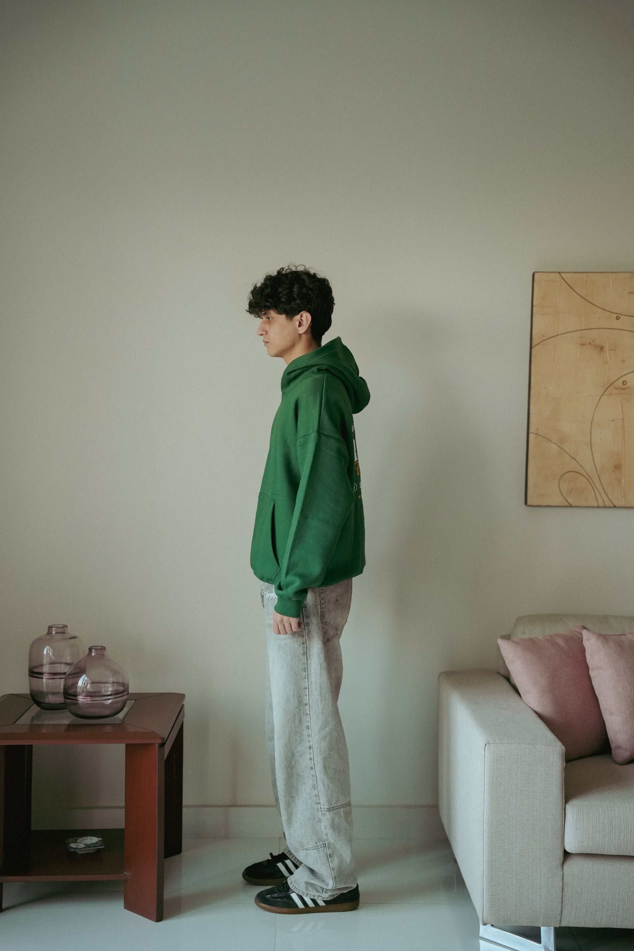 SLOGAN PRINTED HOODIE