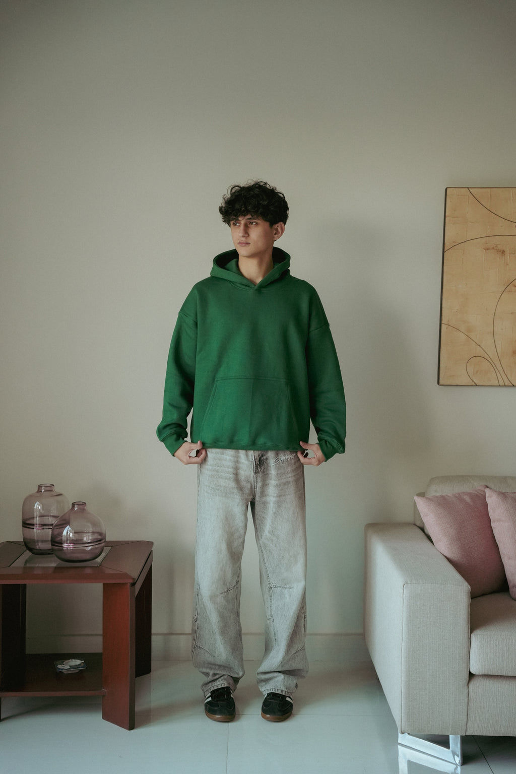 SLOGAN PRINTED HOODIE