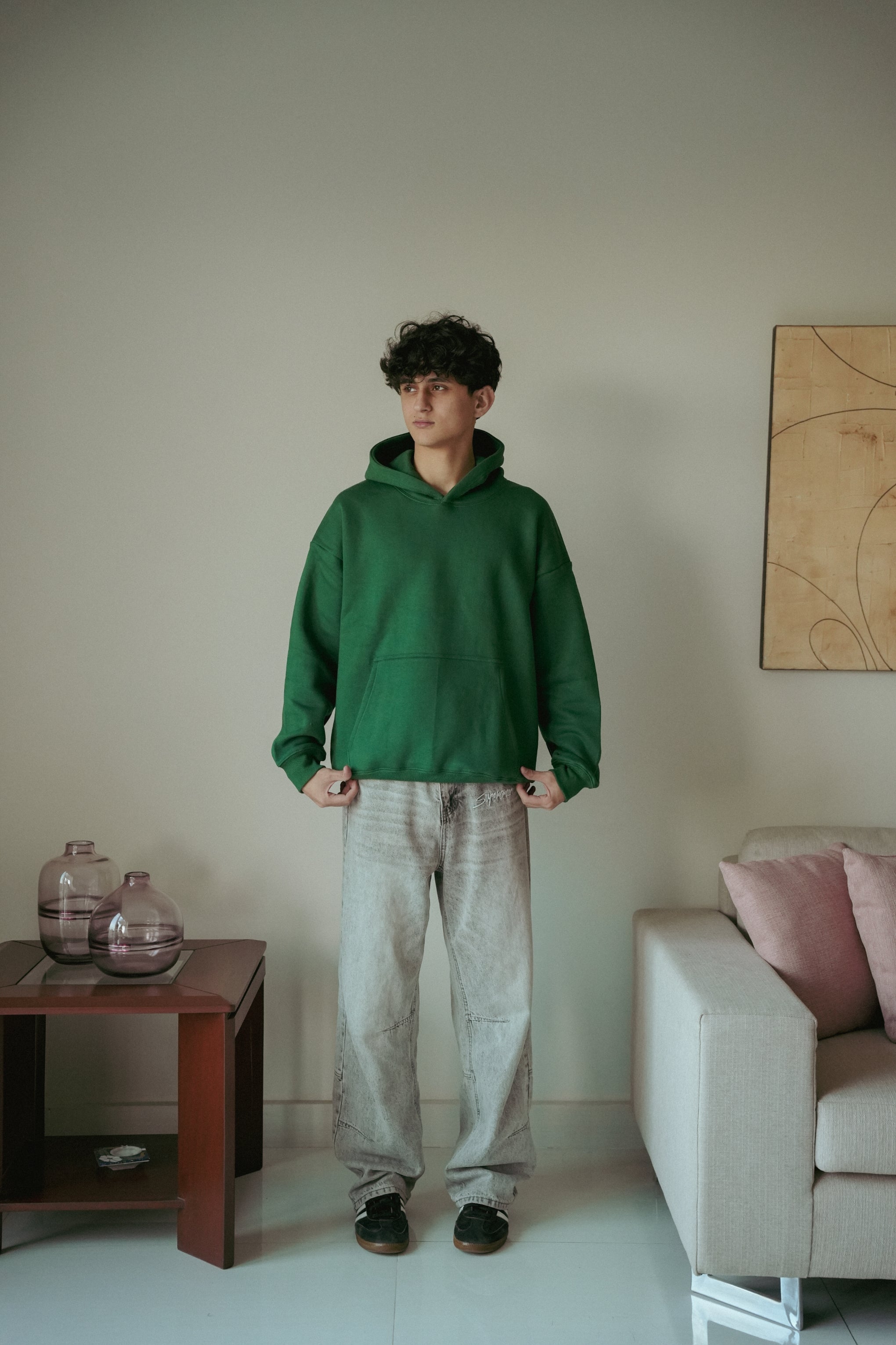 SLOGAN PRINTED HOODIE