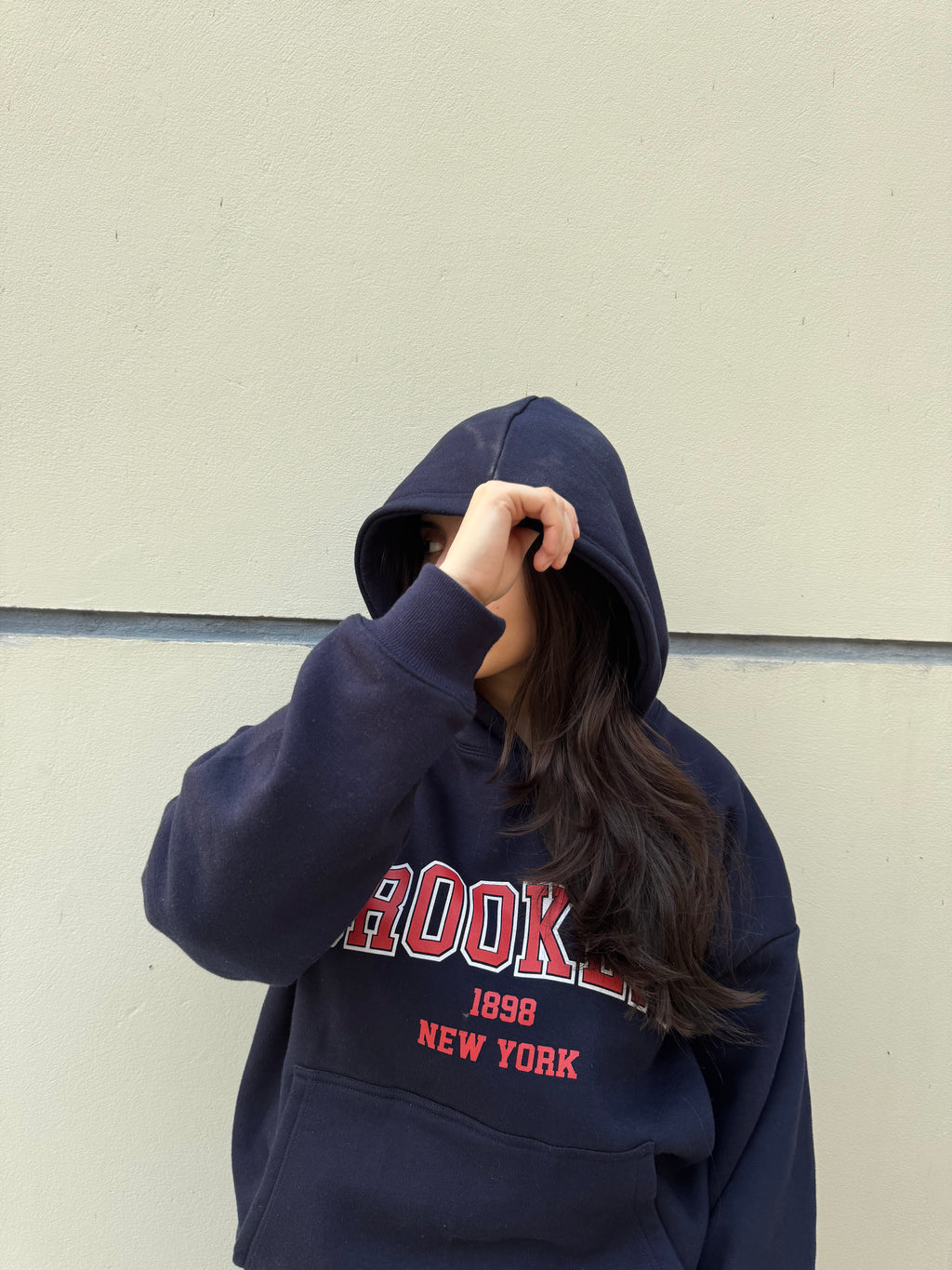 SLOGAN PRINT HOODIE