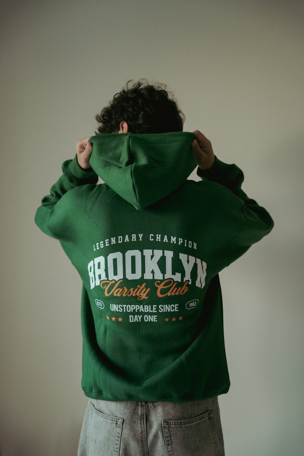 SLOGAN PRINTED HOODIE