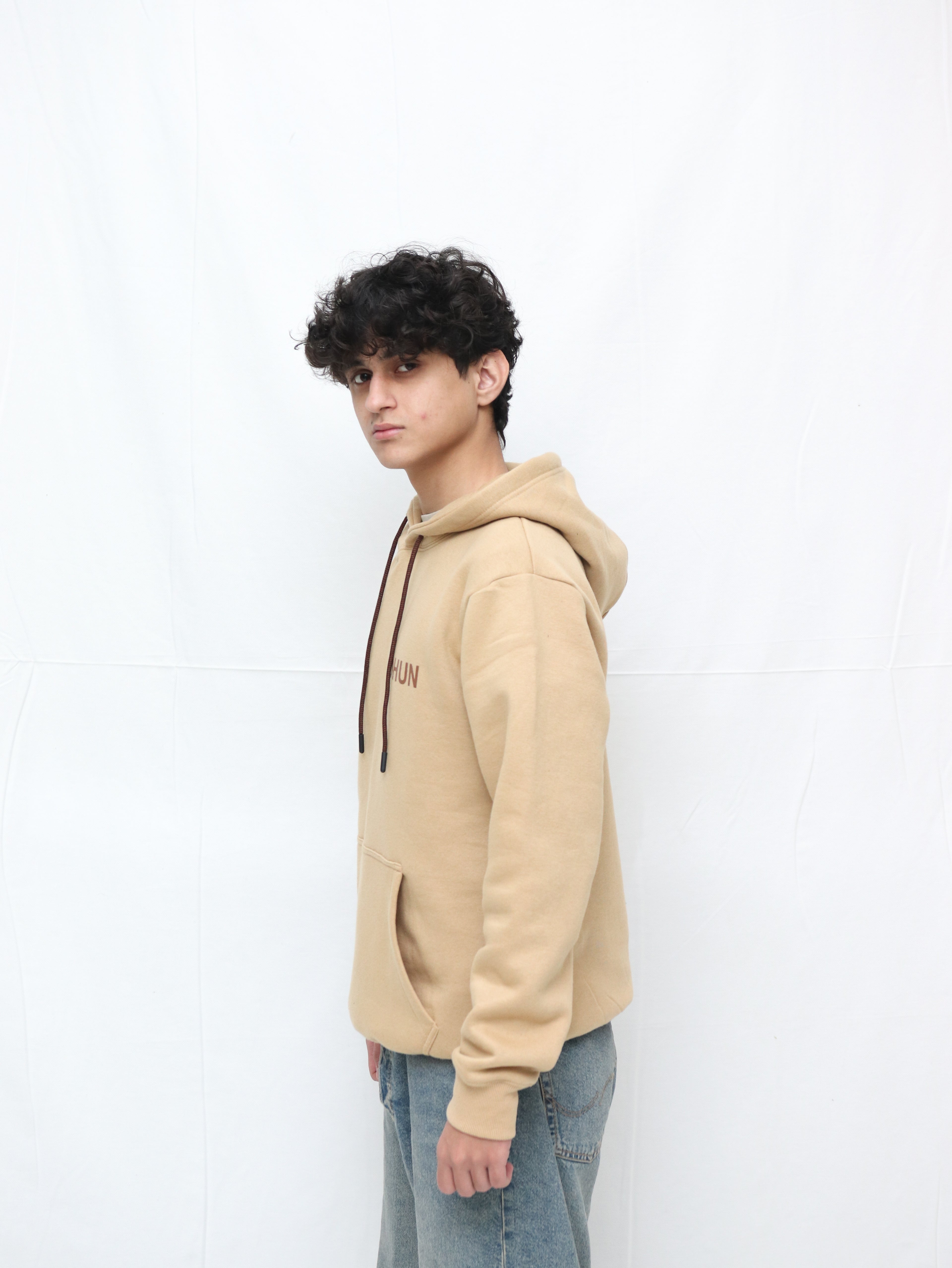 Beige hoodie