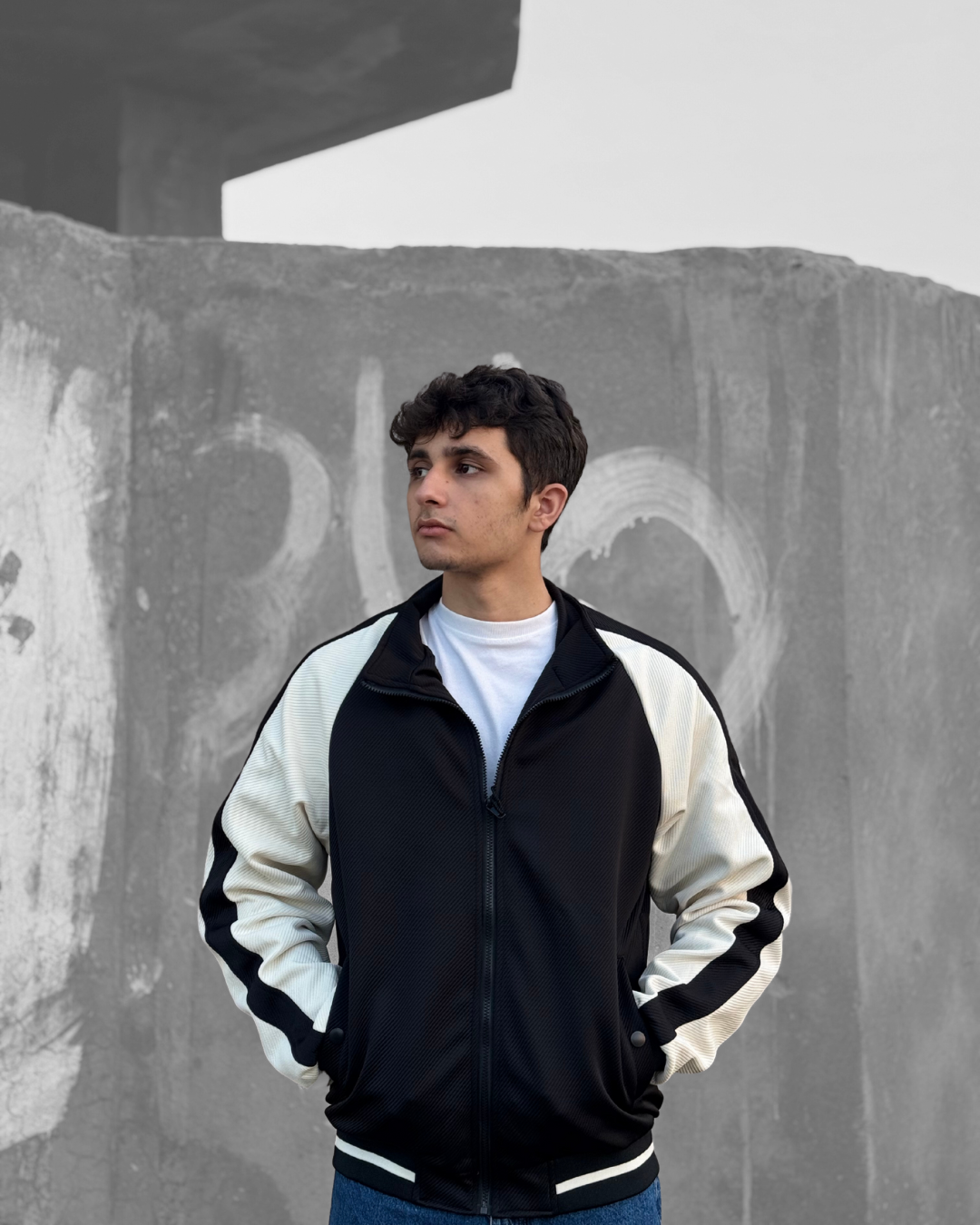 Vintage Athletic Jacket Black