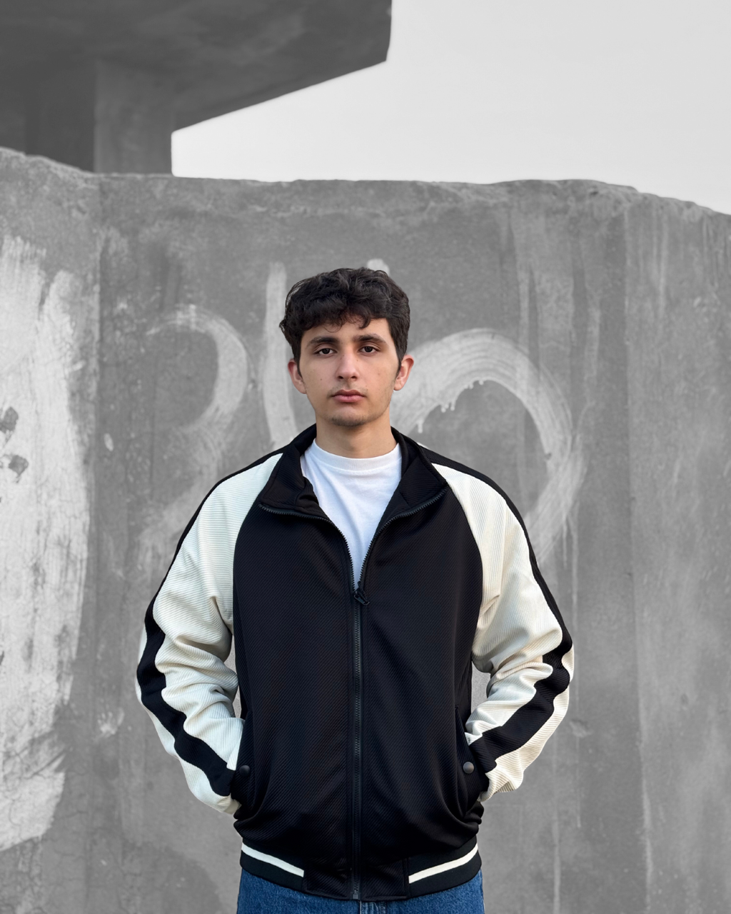 Vintage Athletic Jacket Black